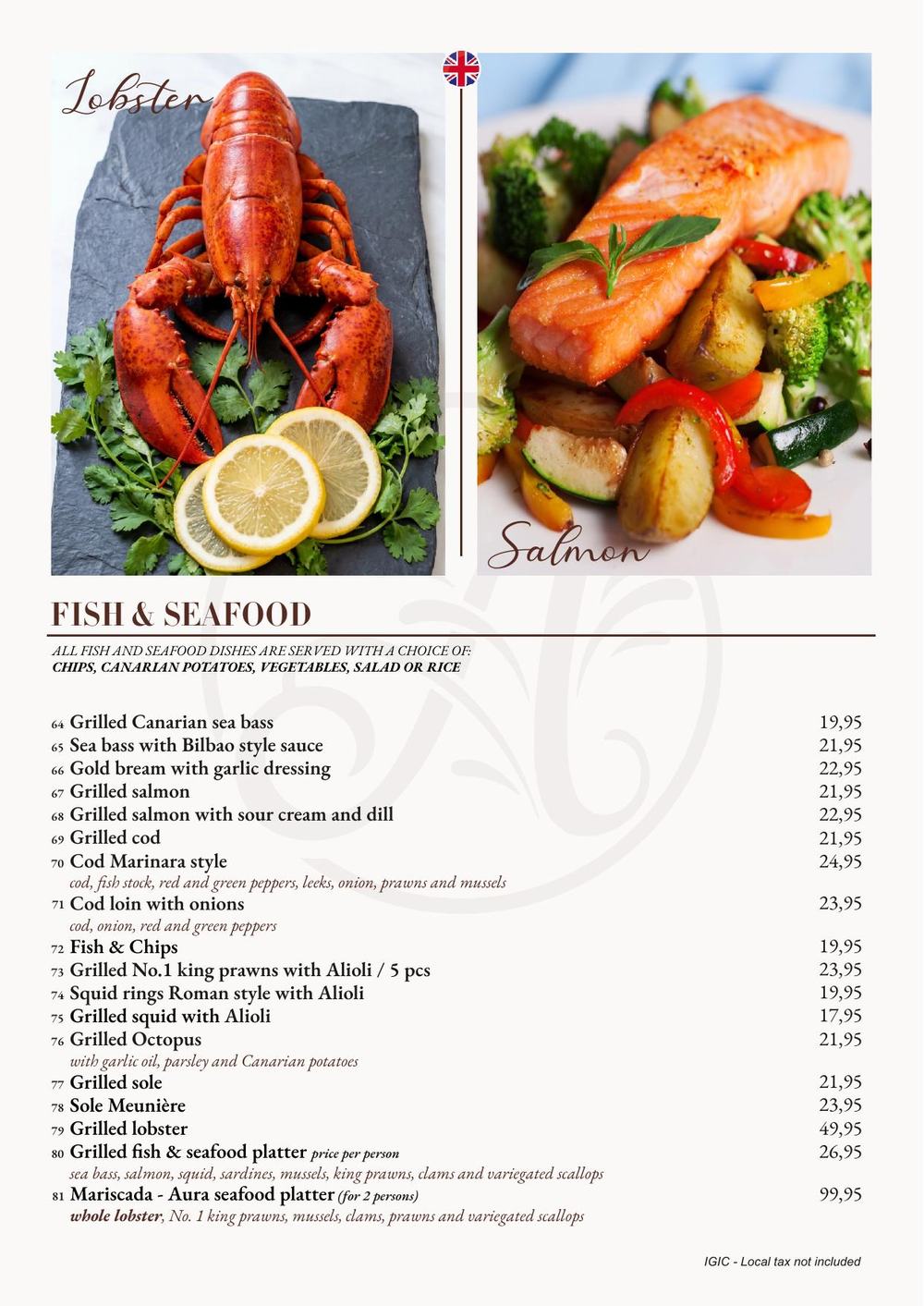 Menu page 4